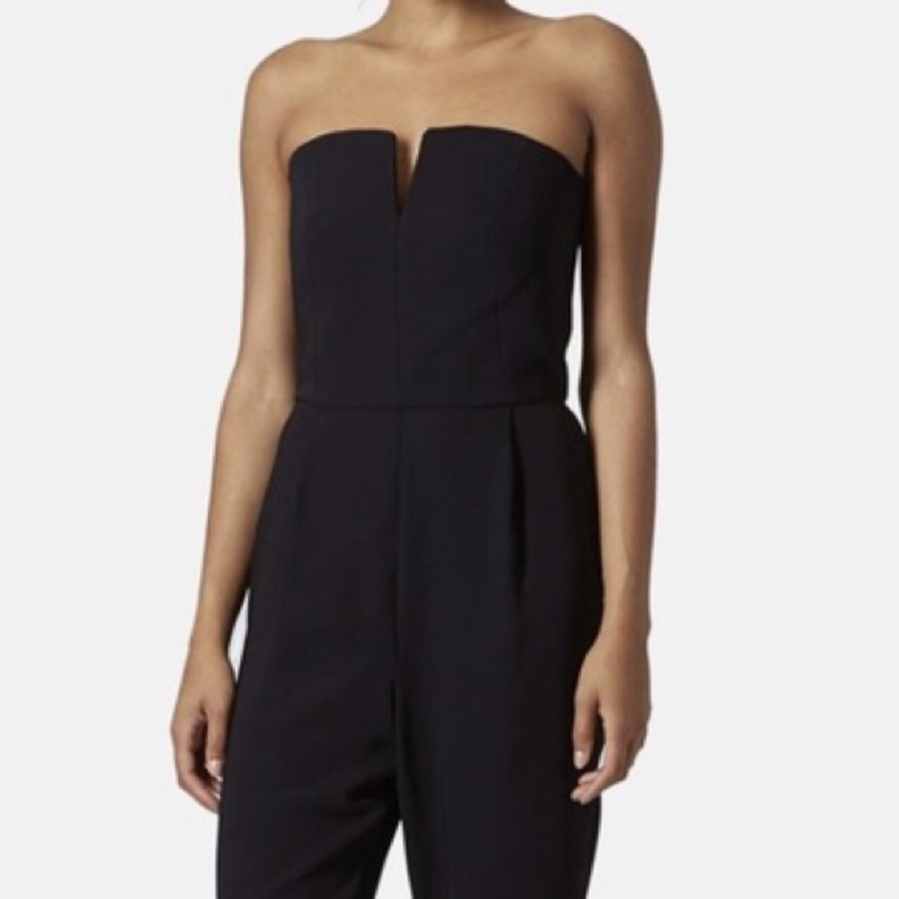 Topshop London Strapless Jumpsuit
